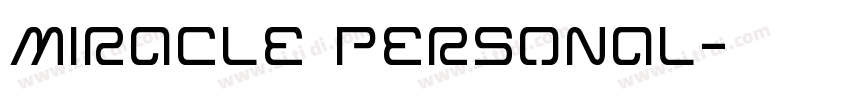 Miracle Personal字体转换